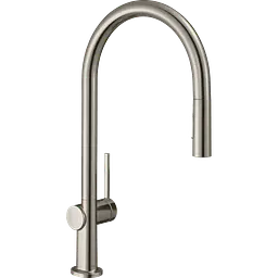 Змішувач Hansgrohe Talis 210 2jet кухонний з витяжним виливом Sbox 72801800 Stainless Steel Нержавіюча сталь