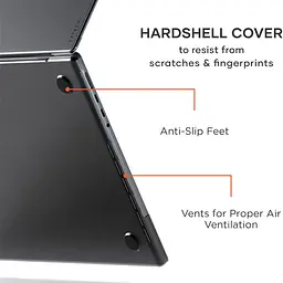 Чохол-накладка Clear Shell для Apple MacBook Pro 16.2 (A2485/A2780/A2991/A3403/A3186) Чорний - мініатюра 2