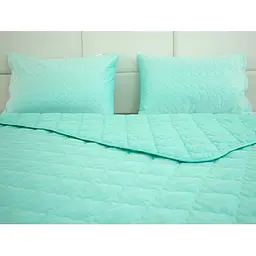Ковдра Руно - Silicone легка бірюзова полуторна 155x210 см 160 гр/м2 (28434) - мініатюра 8