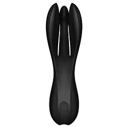 Вібратор Satisfyer Threesome 2 14 см чорний - мініатюра 3