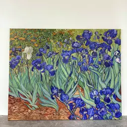 Інтер'єрна картина Іриси, Вінсент ван Гог, Irises, Vincent van Gogh, інтер'єрний декор, 60×76 см (id6820) - мініатюра 5