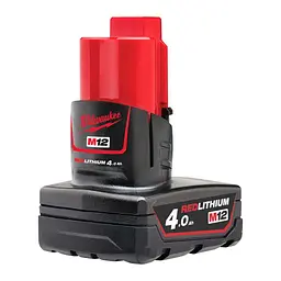 Акумулятор Redlithium M12 12В 4А·год 0.4кг Milwaukee hoz0014281 - мініатюра 2