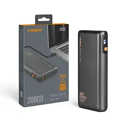 Павербанк 20000mAh VIDEX VPB-202C 75W Black VIDEX (28501-000)