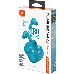 Навушники JBL TWS Tune Beam 2 Turquoise (JBLTBEAM2TQE) - мініатюра 10