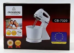 Ручний міксер Crownberg з чашею 2 л 300 Вт CB-7320 - мініатюра 5