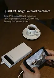 Батарея універсальна мобільна Romoss 30000mAh Sense8P+ (PHP30-515-1134) біла - мініатюра 2