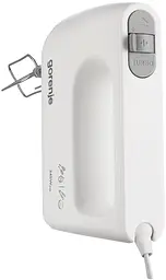 Міксер Gorenje M360CW, White, 345W, ручний, 5 швидкостей, насадки: вінчики та гаки для тіста, турбо-режим - мініатюра 3