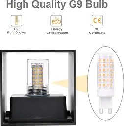 Світлодіодні настінні світильники Klighten 4 Pack Зовнішні Внутрішні Теплі білі 3000K Сучасний пусковий дизайн 9 Вт - мініатюра 5