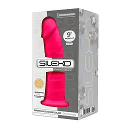 Фалоімітатор Silexd Premium Silicone Dildo Model 2 Size 9 25 см рожевий - мініатюра 3