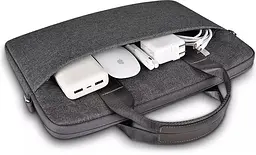 Сумка для ноутбука Wiwu Minimalist Laptop Bag 16" Black [6973218944418] [76369] - мініатюра 4