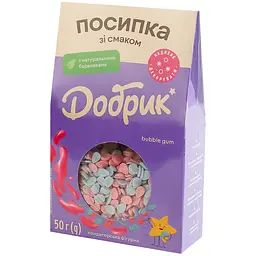 Посипка кондитерська фігурна Добрик Bubble gum 50 г - мініатюра 2