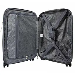 Валіза маленька Semi Line T5736-1 20 дюймів 55×38,5×22 см Темно-коричневий/Блакитні лінії - мініатюра 6