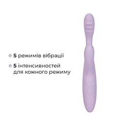 Тонкий кролик-вібратор Svakom Cici+ 2 Lilac, керування зі смартфона, підігрів до 38 °C - мініатюра 4