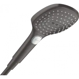 Ручний душ Hansgrohe Raindance Select E 120 3jet Brushed Black 26520340, Шліфований чорний хром