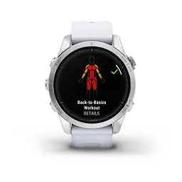 Смарт-годинник Garmin Epix Pro Gen 2 42 mm Silver w. Whitestone Band (010-02802-00/01) - мініатюра 3