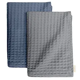 Набір рушників Cosas Waffle Blue & Waffle Grey 2 шт. (SetTowel_95-Blue_130-Grey)