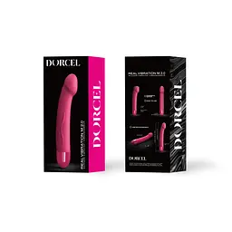 Вібратор Dorcel Real Vibration M Magenta 2.0, діаметр 3,7см, перезаряджається, для точки G - мініатюра 4