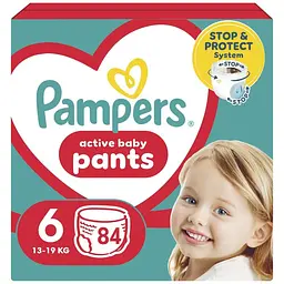 Підгузки Pampers трусики Pants Giant Розмір 6 (14-19 кг) 84 шт (8006540069530)