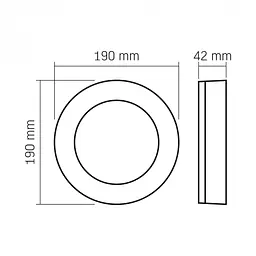 Світильник Videx LED ART IP65 15W 5000K круглий Black (VL-BHFR-155B) - мініатюра 5