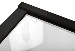 Душова кабіна Rea Hugo 100x100 black підвійна REA-K6602, Чорний матовий, Універсальна, прозрачний, Чорний матовий - мініатюра 6