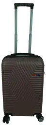 Мала пластикова валіза на колесах 45L Polo коричнева GD sum0028668