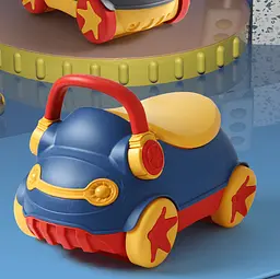 Дитячий горщик Babyhood автомобіль з м'яким сидінням BH201 Синій - мініатюра 4