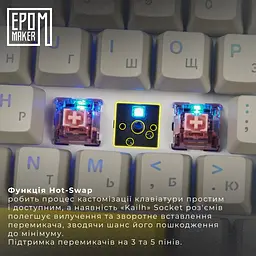 Клавіатура Epomaker TH80 SE Flamingo Black механічна бездротова (TH80-SE-B-F) - мініатюра 8