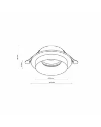 Точковий світильник TK Lighting 6921 Jet GU10 1x10W IP20 Wh - мініатюра 2
