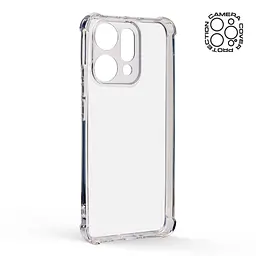 Прозрачный чехол для OPPO Reno14 Pro 5G с защитой камеры и усиленными бортами, тонкий, силиконовый, бесцветный, ударопрочный, противоударный бампер с закрытой камерой, ArmorStandart (ARM87136) - мініатюра 2