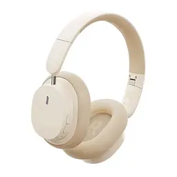 Бездротові накладні навушники Baseus Bowie D05 Wireless Headphones Creamy-white (NGTD020202) - мініатюра 3
