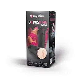 Мастурбатор-вагіна Mystim O(h) PUSH ME Vagina, можна стискати та регулювати вакуум - мініатюра 8