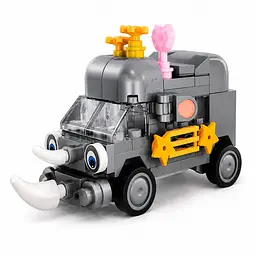 Дитячий конструктор Rhino Bus BB121E-G серії Animal Bus, 104 деталі - мініатюра 2
