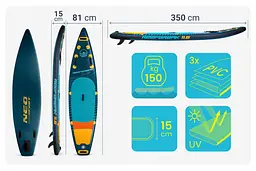 Надувна SUP дошка Neo-Sport Reefbreak 350 см (170311) - мініатюра 4