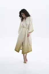 Халат Lotus Home - Nitra muslin green L/XL - мініатюра 3