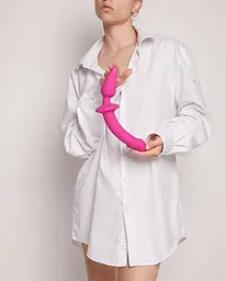 Анальна пробка з фалоімітатором Strap-On-Me Switch Plug-in Semi-Realistic Dildo Fuchsia L, 9.4х4.5 см, фуксія - мініатюра 6