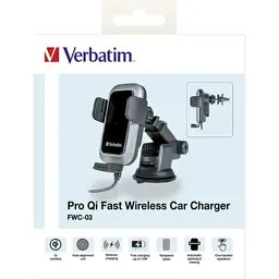 Універсальний автотримач Verbatim FWC-03 with Pro Qi Fast Wireless Car Charger (49554) - мініатюра 12
