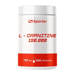 Жироспалювач L-Carnitine 150000, 200 капсул Sporter fit0019713