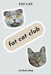 Стікерпак 3Д «Cat Fat»