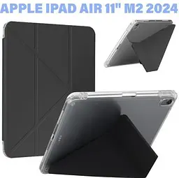 Чохол до планшета BeCover Ultra Slim Origami Transparent Apple iPad Air 11" M2/M3 (2024/2025) Black (711389)