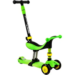 Самокат-велобіг 3 в 1 Best Scooter 32х14х61-75 см Салатовий 000231683