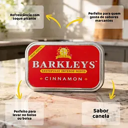 Льодяники Barkleys Tastefully Intense Mints Cinnamon 15г - мініатюра 4