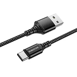 Кабель Borofone BX54 Ultra Bright Type-C 2.4 A 1m Чорний