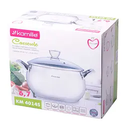 Каструля Kamille KM-4014S 6.5 л - мініатюра 6