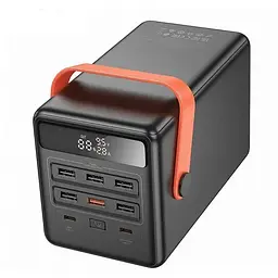 Універсальна мобільна батарея Hoco DB03 100000mAh Max Centurion PD 65W LCD Lamp (Чорна) - мініатюра 4