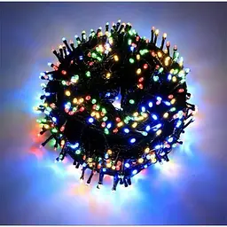 Гірлянда світлодіодна від мережі із чорним проводом Y25-03M 19638 8 м 200 LED мультиколор
