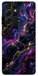 TPU чехол Demsky Purple space marble для Samsung Galaxy S21 Ultra