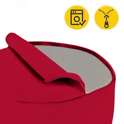 Подушка для йоги та медитації 4FIZJO Zafu кругла 32 x 20 см Red (P-5907739315526) - мініатюра 4
