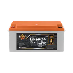 Акумулятор LP LiFePO4 51,2V - 32 Ah (1638Wh) (BMS 64A/32А) пластик LCD Smart BT