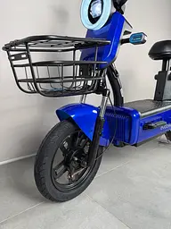 Електровелосипед EVOBIKE Nova S 500W 48V 12Ah з 2 сидіннями, корзиною та поворотниками, простий і надійний, для міста і села, синього кольору - мініатюра 22