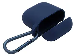 Чохол для навушників Apple AirPods Silicone Case with carbine [Midnight Blue] [39574] - мініатюра 6